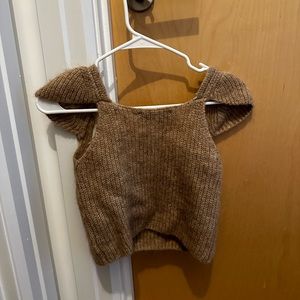 Zara alpaca wool blend crop top size S